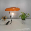 GobekUsa Elegant Nordic Desk Lamp with Orange Lampshade for Living Room, Bedroom and Study