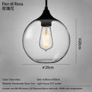 Handmade Glass Nordic Pendant Light With Chrome Finish