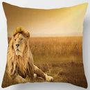 GobekUsa Animals World Tiger Lion Pillow Case for Cute Home Decor in Sofa Living Room