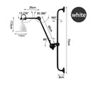 GobekUsa Industrial Iron Swing Arm Wall Lamp for Bedroom, Living Room, Office Decor