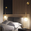 GobekUsa Elegant Glass Wall Lamp for Living Room Bedroom LED Lighting