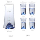 GobekUsa Blue Sake Glass Ice Jug Wine Bottle Wine Dispenser Beer Cooler
