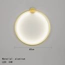 GobekUsa Gold Black Ring LED Wall Light Living Room Bedroom Lamp Seconce