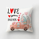 GobekUsa Love Heart Print Pillow Covers 45x45cm Home Decor Sofa Cushion Case
