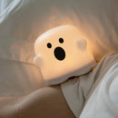 GobekUsa Boo Ghost Silicone Lamp: Touch Sensor Dimmable LED Night Light for Kids