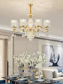 GobekUsa Crystal Ceiling Chandelier: Modern European Style, High-class Luxury for Living Room, Dining Room