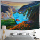 GobekUsa Angel Devil Hell Witchcraft Hippie Psychedelic Halloween Dorm Tapestry