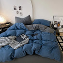GobekUsa Cotton Bed Sets Comforter Cover Set with Corner Ties