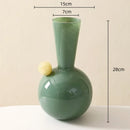 GobekUsa Geometric Glass Sphere Vase for Home Decor and Flower Arrangements