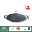 GobekUsa Korean BBQ Grill Pan: Round Non-Stick Outdoor Frying Pan for Camping & Travel