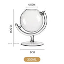 GobekUsa Globe Shape Wine Glasses Set for Home Bar Parties and Events