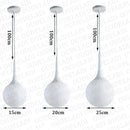 GobekUsa Glass Ball Pendant Lamp - Modern Nordic LED Lighting for Living Room & Store
