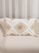GobekUsa Boho Geometric Tufted Cushion Cover Cotton Canvas Pillow Covers