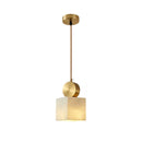 GobekUsa Golden Luxury Marble Pendant Lamp for Dining Table and Bedside Chandelier