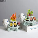 GobekUsa Cartoon Turtle Ceramic Vase for Stylish Table Decor & Flower Arrangement
