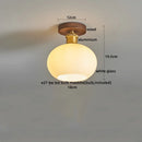 GobekUsa Copper Wood LED Ceiling Lamp Modern Indoor Lighting Fixtures