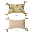 GobekUsa Autum Orchid Velvet Lumbar Pillow Cover - Oriental Home Decor