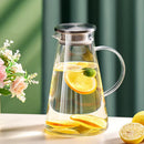 GobekUsa Glass Tea Jug & Water Kettle Set - Heat Resistant Teaware Tray & Accessories