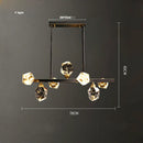 GobekUsa Black Gold Crystal Chandelier LED Light for Luxury Home Decor