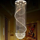 GobekUsa LED Spiral Crystal Ball Chandelier for Staircase | Modern Indoor Hanging Light Fixture