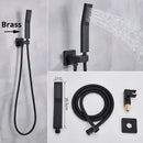 GobekUsa Handshower Head with Stainless Steel Hose - Wall Mounted Faucet Set
