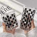 GobekUsa Black Rattan Frame Glass Cups Set - High-Value Drinkware Gift