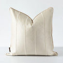 GobekUsa Herringbone Jacquard Cushion Cover, Modern Beige White Pillowcase for Living Room