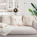 GobekUsa Ivory Tufted Cushion Cover for Home Decor, Living Room, Sofa, Bedroom