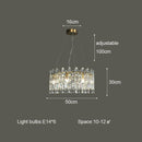 GobekUsa Crystal Ceiling Chandelier: Postmodern Luxury Indoor Lighting for Living Room, Dining Room & Bedroom