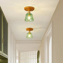 GobekUsa Brass Glass Ceiling Lamp Modern LED Light Fixture - Elegant Home Decor