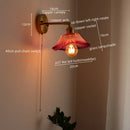 GobekUsa Japanese Style LED Glass Copper Wall Lamp Sconce for Restaurant, Bar, Bedroom, Bathroom