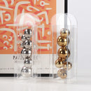 GobekUsa Acrylic Ball Vase Stack Home Decoration Golden Arch Flower Accessory