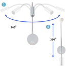 GobekUsa LED Wall Light Reading Lamp 2pcs/Lot 3W 3000K 4000K 6000K Gooseneck Task Lighting