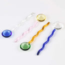 GobekUsa Glass Spoon Coffee Stirring Rod for Home Cafe, Dessert Jam Scoop