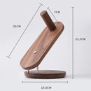 GobekUsa Hair Dryer Holder for Dyson Supersonic - Walnut Beech Wood Bathroom Rack