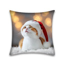 GobekUsa Cute Cat Anime Pillow Case – 45x45cm Cartoon Cushion Cover for Home and Office