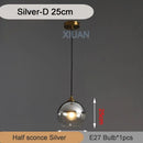 GobekUsa Industrial Glass Pendant Light for Dining Table, Kitchen, Bar, Office - E27