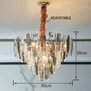 GobekUsa LED Leaf Chandelier: Modern Living Room Decor Lighting for Duplex Rotating Stairs