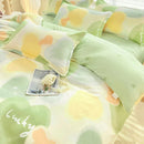 GobekUsa Aloe Cotton Printed Bed Sets 4Pcs Soft Cozy Bedding Set for Adults