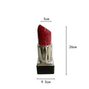 GobekUsa Lipstick Shape Ceramic Vase: Cartoon Floral Arrangement Home Decor