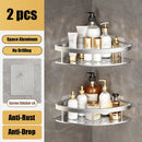 GobekUsa Aluminum Corner Shelf Organizer for Bathroom and Kitchen Storage