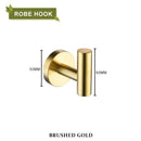 GobekUsa Brushed Gold Bathroom Accessories Set Hand Towel Bar Rack Toilet Paper Holder
