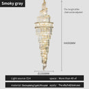 GobekUsa K9 Deluxe Crystal Pendant Chandelier: Dazzling LED Ceiling Light for Modern Elegance