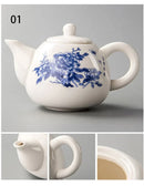 GobekUsa Dehua Clay Kung Fu Tea Set Teapot Gaiwan Samovar Coffeeware Teaware Bar