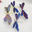 GobekUsa Crystal Dragonfly Handmade Natural Crystal Decorative Figurines
