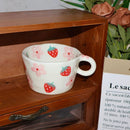 GobekUsa Cartoon Pattern Ceramic Coffee Mug Creative Cup Tea Teacup Juice Container