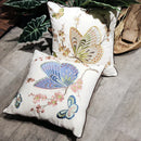 GobekUsa Butterfly & Dragonfly Sofa Cushion Cover, European Embroidered Design