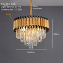 GobekUsa High-end Luxury Crystal Ceiling Chandelier for Kitchen Dining Living Room