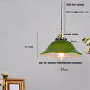 GobekUsa Green Glass Adjustable LED Pendant Lamp - Modern Nordic Hanging Light