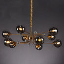 GobekUsa Glass Bubble Chandelier: Luxury LED Glass Ball Suspension Lamp for Living Room, Bedroom, and Shop